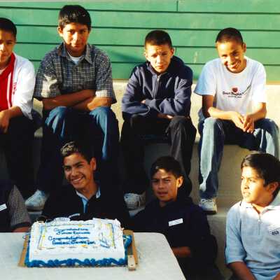 First Junior Docent Graduates June 2001; 4" x 6" color photograph
