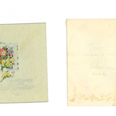 1929, Silver anniversary cards, Kathleen Goddard Jones's Parents