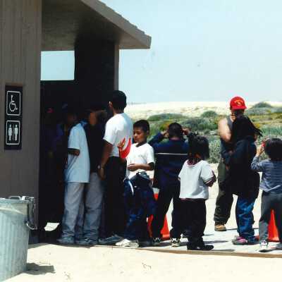 West Newlove Elementary School Field Trip to the Dunes Center and Oso Flaco Lake May 2001; 4" x 6" color photograph