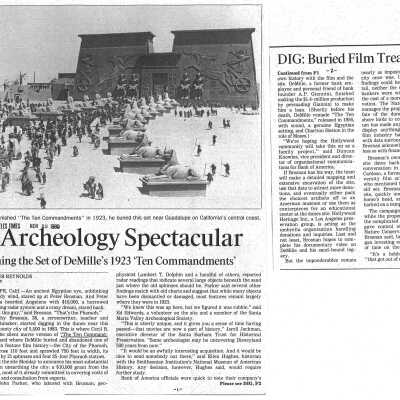 1990. Ten C - Los Angeles Times article November 20
