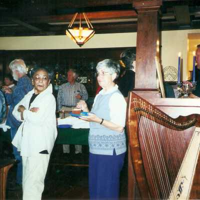 Joe Talougon, Tom Neuman, Margie Talougon, Art Cooley, Shirley Boydstun, Jim Anderson by R - Karen Wood Retirement Party March 2001