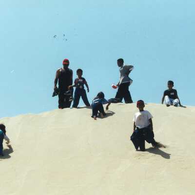 West Newlove Elementary School Field Trip to the Dunes Center and Oso Flaco Lake May 2001; 4" x 6" color photograph