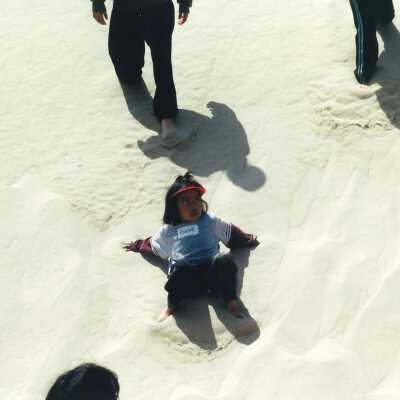 West Newlove Elementary School Field Trip to the Dunes Center and Oso Flaco Lake May 2001; 4" x 6" color photograph