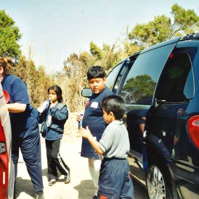 West Newlove Elementary School Field Trip to the Dunes Center and Oso Flaco Lake May 2001; 4" x 6" color photograph