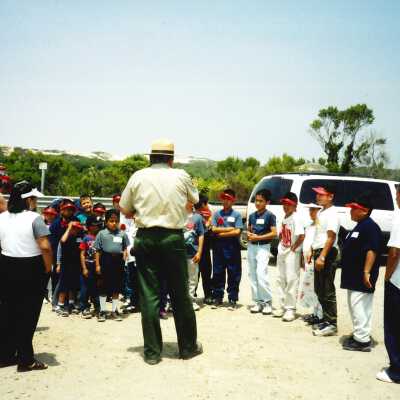 West Newlove Elementary School Field Trip to the Dunes Center and Oso Flaco Lake May 2001; 4" x 6" color photograph