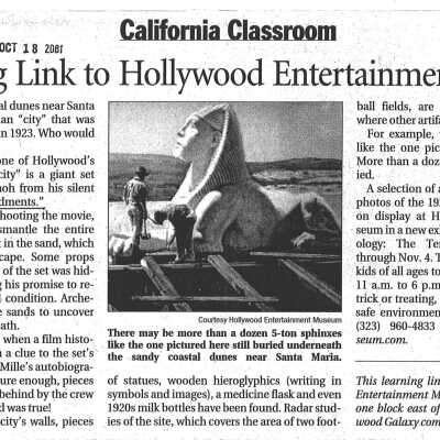 2001. Ten Co - Los Angeles Times article October 18