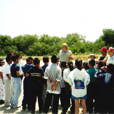 West Newlove Elementary School Field Trip to the Dunes Center and Oso Flaco Lake May 2001; 4" x 6" color photograph