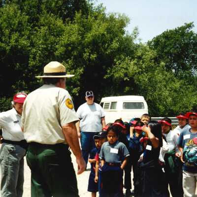 West Newlove Elementary School Field Trip to the Dunes Center and Oso Flaco Lake May 2001; 4" x 6" color photograph