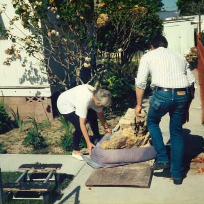 Fossilized Whale Vertebrae Moved to the Dunes Center