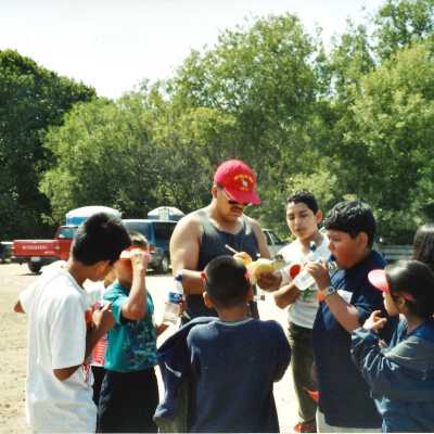 West Newlove Elementary School Field Trip to the Dunes Center and Oso Flaco Lake May 2001; 4" x 6" color photograph