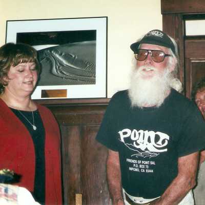 Bill Denneen, Nancy Cooley by R - Karen Wood Retirement Party March 2001; Karen Wood