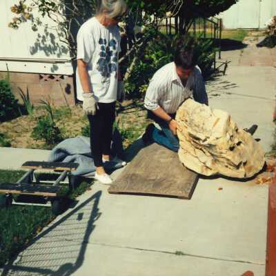 Fossilized Whale Vertebrae Moved to the Dunes Center