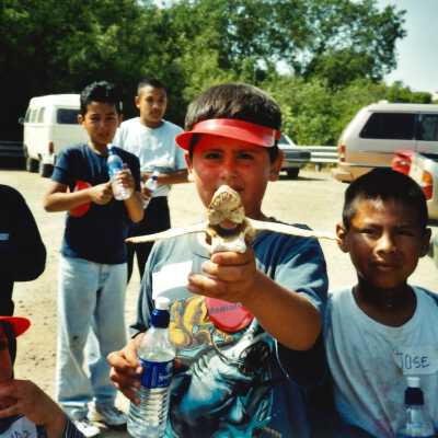 West Newlove Elementary School Field Trip to the Dunes Center and Oso Flaco Lake May 2001; 4" x 6" color photograph