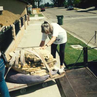 Fossilized Whale Vertebrae Moved to the Dunes Center