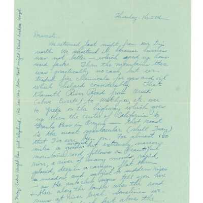 July 28, 1932, San Francisco, Letter from Kathleen Ali to W.R. Goddard & Family, coming back from Napa and the mountains, planning trip to Morro Rock and San Luis Obispo, envelope included