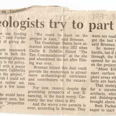 1993. Ten Command - Guadalupe Times article March 8