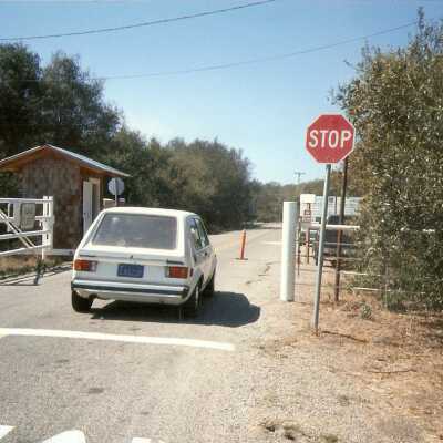 Guadalupe Dunes Preserve aka Rancho Guadalupe Beach County Park Entrance Gate and Kiosk