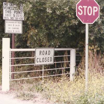 Guadalupe Dunes Preserve aka Rancho Guadalupe Beach County Park, "Entrance to Guadalupe Dunes Preserve"