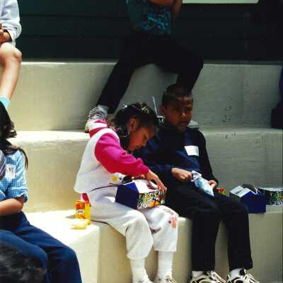 West Newlove Elementary School Field Trip to the Dunes Center and Oso Flaco Lake May 2001; 4" x 6" color photograph