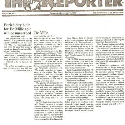 1990. Ten Commandmen - Newsweek article November 26