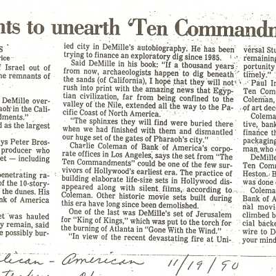 The Associated Press article. Ten Commandments