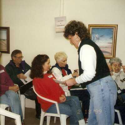 Dunes Discovery Center training class with instructor Nancy Dreher 2/99.