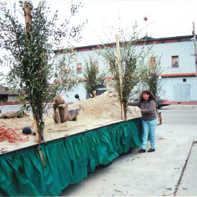 Guadalupe Christmas Parade Float 2000 Chris Barr and Kim True 4" x 6" color photograph