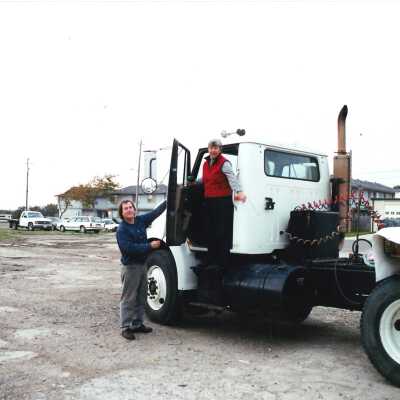 John True and Liz Scott-Graham, 4" x 6" color photograph - Guadalupe Christmas Parade Float 2000