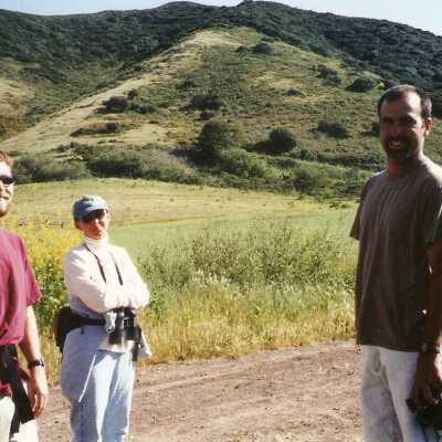 Point Sal hike 5/2000. Dan Cordorva, Richie Leroy, and Darlene Woodbury.