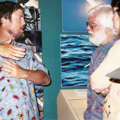 Premier of reptile C.D. 7/1999. Dennis Sheridan, Tom Neuman, Barbara Neuman, Bill Denneen (w/ black visor)