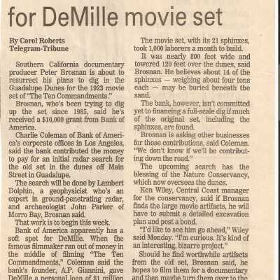 Preservation News article September 1986. Ten Comm
