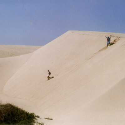 Dunes Hike south of Oso Flaco Lake. Karen Wood and Carla Levesque.
