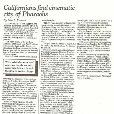 San Luis Obispo Telegram-Tribune article February