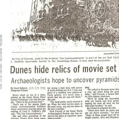 San Luis Obispo Telegram Tribune article January 2
