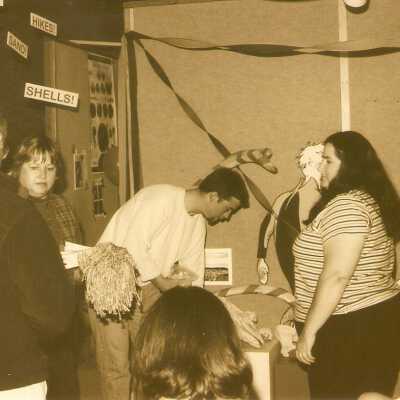 Karen Wood, Richie LeRoy, Susan Johnson - Volunteer Appreciation Party at Dunes Discovery Center July 2000; Don Wood