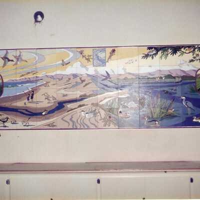 Dunes Discovery  Center mural 11/96. Artist John Lwerks.