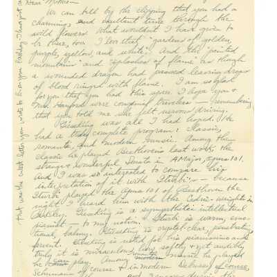 March 31, 1932, San Francisco, Letter written on back of saftey appliance company agreement from Kathleen Ali to Mrs. W.R. Goddard, theater visit, Easter Day and dinner, envelope included
