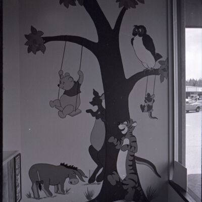 Winnie the Pooh wall painting, 1979: Frame 7a