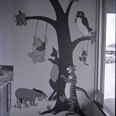 Winnie the Pooh wall painting, 1979: Frame 6a