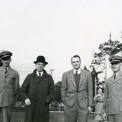 United Airlines Crew at 1936 Hangar dedication
