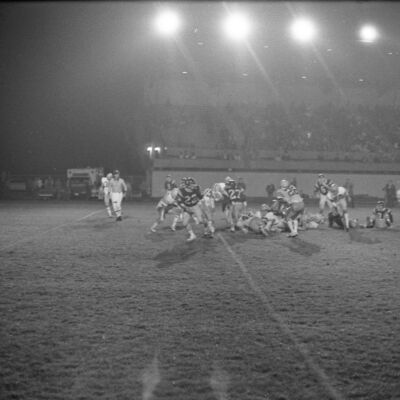 Timberline High School v. Captial High School football game, 1977: Frame 37A
