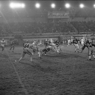 Timberline High School v. Captial High School football game, 1977: Frame 38A