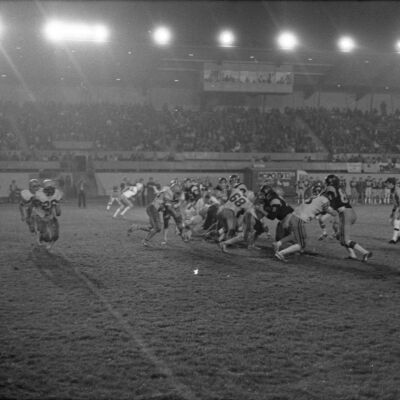 Timberline High School v. Captial High School football game, 1977: Frame 39A