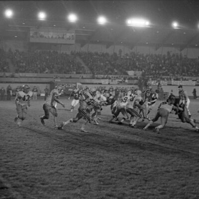 Timberline High School v. Captial High School football game, 1977: Frame 40A