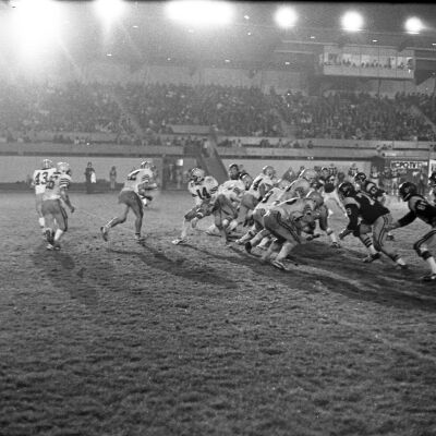 Timberline High School v. Captial High School football game, 1977: Frame 42A