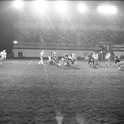 Timberline High School v. Captial High School football game, 1977: Frame 43A