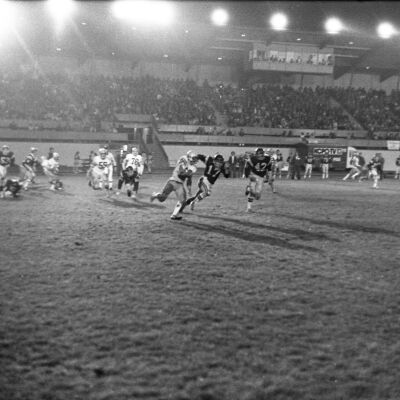 Timberline High School v. Captial High School football game, 1977: Frame 44A