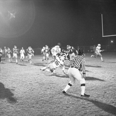 Timberline High School v. Captial High School football game, 1977: Frame 23B