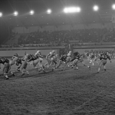 Timberline High School v. Captial High School football game, 1977: Frame 31A