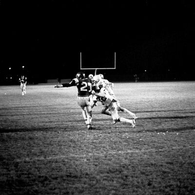 Timberline High School v. Captial High School football game, 1977: Frame 33B